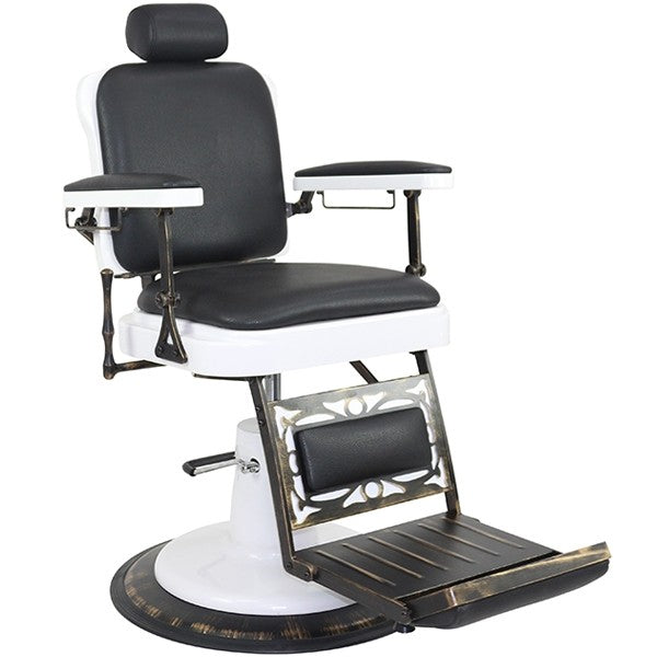 Barber Chair - Chicago - Black Upholstery